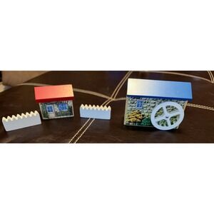 Thomas & Friends Wooden Railroad Toy Buildings Watermill Grist Mill and House